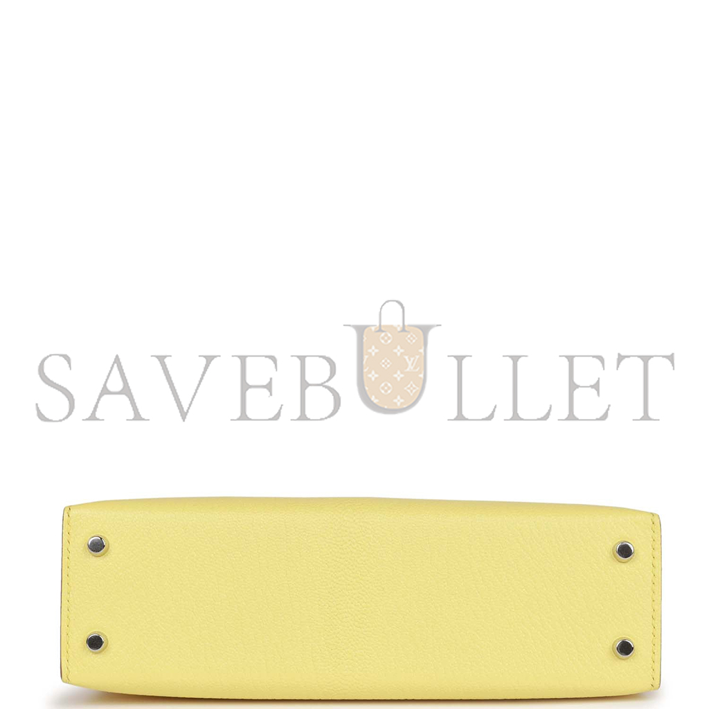 H**mes master mini kelly ii sellier limoncello chevre palladium hardware (19*12*5.5cm)